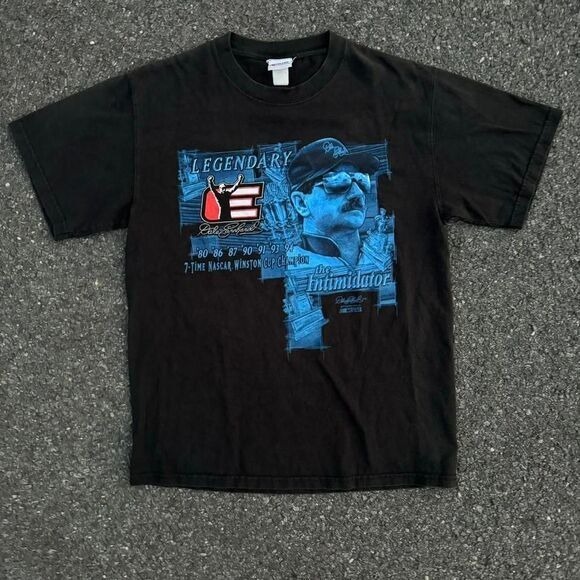 Vintage 1990's Washed Tag Dale Earnhardt Legendary NASCAR T-shirt #NASCAR - Picture 1 of 3